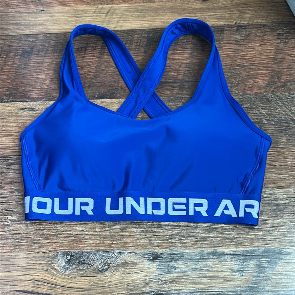 Under Armour Blue Cross-Back Sports Bra